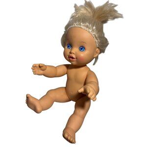 Baby UH OH Drink Wet Baby Doll Hasbro 1989 13” Vintage